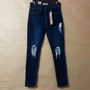 Levi's | NWT 721 High Rise Skinny Jeans In Rough Day Distressed Denim Size 27